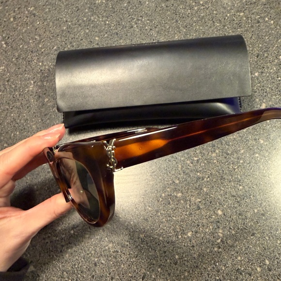 Saint Laurent Monogram Hinge Acetate 54MM Cat-Eye Sunglasses - Picture 3 of 8